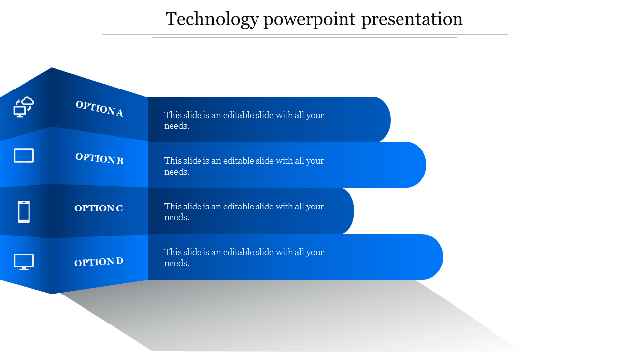 technology powerpoint presentation-4-Blue